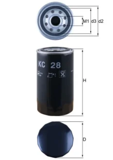 Фільтр паливний Mahle Caterpillar MAHLE / KNECHT KC28