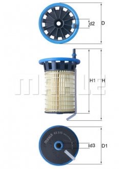 Фільтр паливний KNECHT MAHLE / KNECHT KX 515