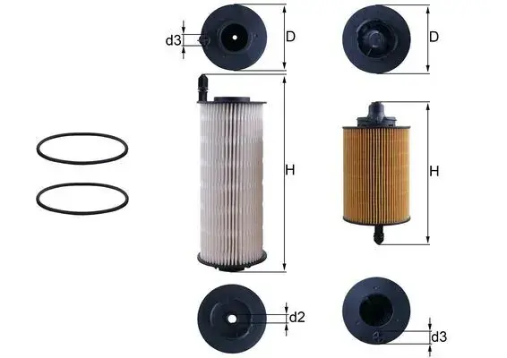Паливний фільтр MAHLE / KNECHT KX646KIT (фото 1)