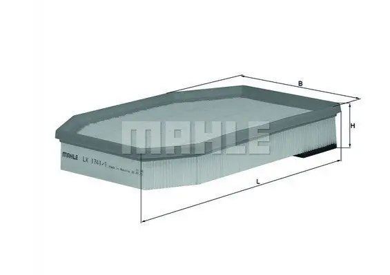 Фільтр повітряний Mahle BMW MAHLE / KNECHT LX17411 (фото 1)