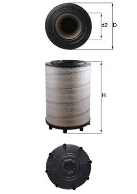 Повітряний фільтр MAHLE / KNECHT LX2839 (фото 1)
