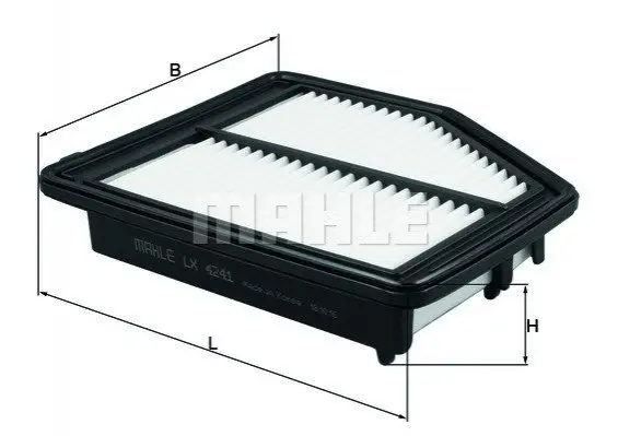 Фільтр повітряний HONDA "1,8 "12>> MAHLE / KNECHT LX 4241 (фото 1)