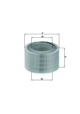 Повітряний фільтр MAHLE MAHLE / KNECHT LX718 (фото 1)