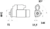 Стартер MAHLE / KNECHT MS 905 (фото 2)