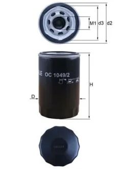 Фільтр масляний MAHLE / KNECHT OC10492