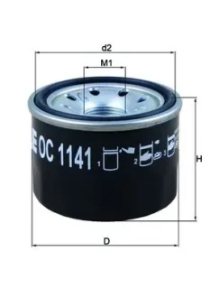 Фільтр оливи MAHLE / KNECHT OC1141