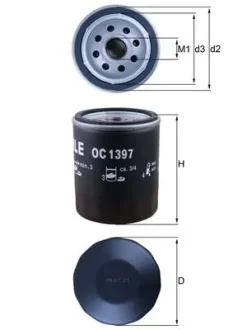 Фільтр масляний Mahle Citroen, Fiat, Jeep, Peugeot "15>> MAHLE / KNECHT OC 1397