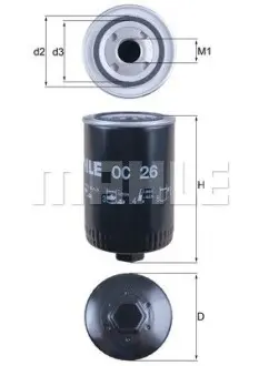 Фільтр оливний Mahle MAHLE / KNECHT OC 26