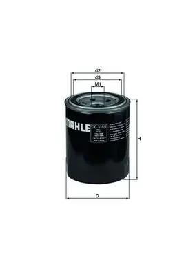 Масляний фiльтр MAHLE / KNECHT OC331/1 (фото 1)