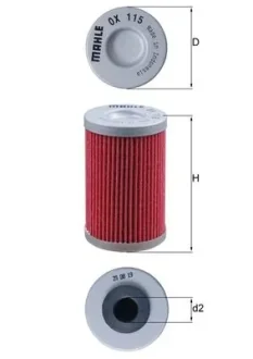 Масляний фільтр MAHLE / KNECHT OX115