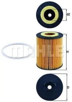 Фільтр масляний MAHLE OX173/1D MAHLE / KNECHT OX 173/1D
