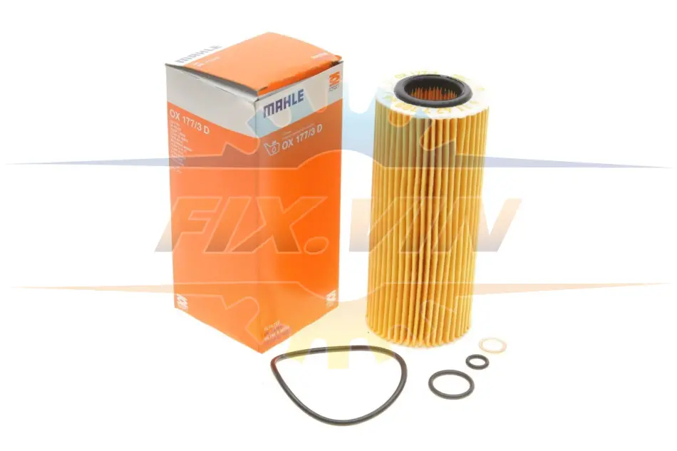 Фільтр масла BMW 3/5/6/7/X3/X5/X6 3.0D 04- MAHLE / KNECHT OX 177/3D (фото 1)