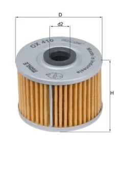 Фільтр масляний Honda CRF/FMX/FX/NX/SLR/XBR/XL/XR/Kawasaki MAHLE / KNECHT OX 410