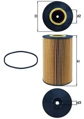 Масляний фiльтр MAHLE / KNECHT OX426D (фото 1)