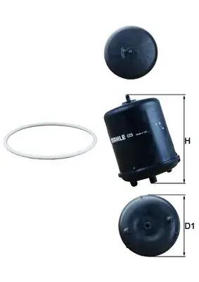 Масляний фільтр MAHLE / KNECHT OZ 9D (фото 1)