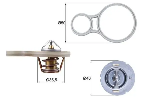 Термостат системи охолодження MAHLE / KNECHT TX25591 (фото 1)