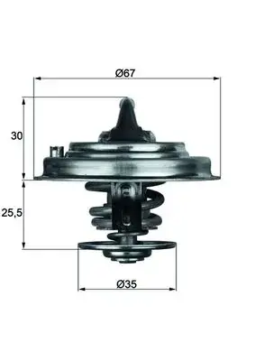 Термостат MAHLE / KNECHT TX 30 71 D (фото 1)