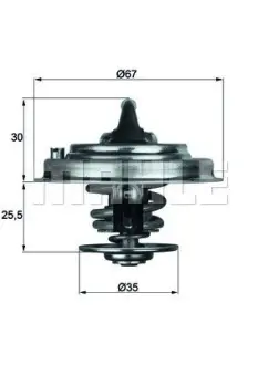Термостат системи охолодження MAHLE / KNECHT TX3487D