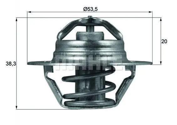 Термостат MAHLE MAHLE / KNECHT TX 88 88D (фото 1)
