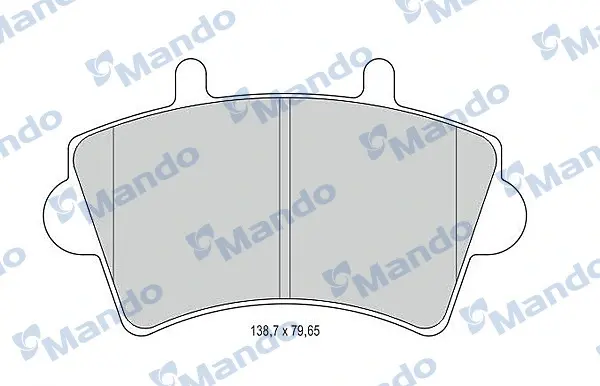 Гальмівні колодки до дисків MANDO MBF015025 (фото 1)