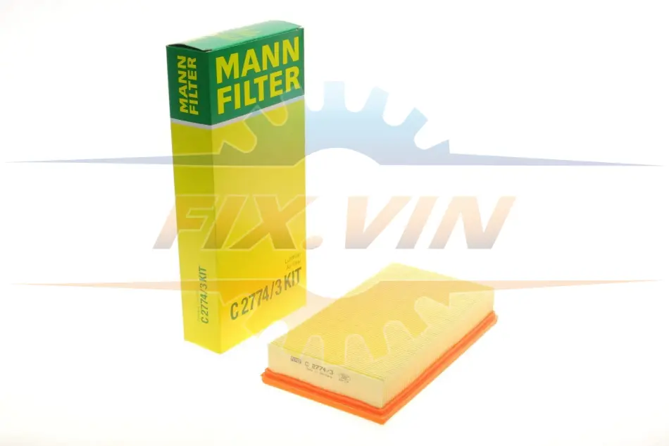 Фільтр повітряний (к-кт) -FILTER MANN C 2774/3 KIT (фото 1)