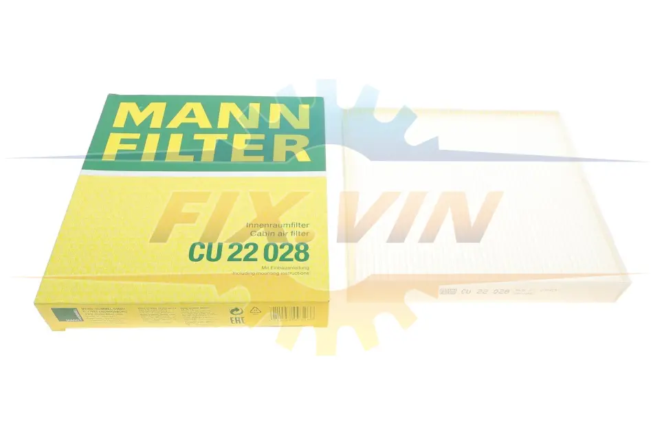Фільтр салону -FILTER MANN CU 22 028 (фото 1)