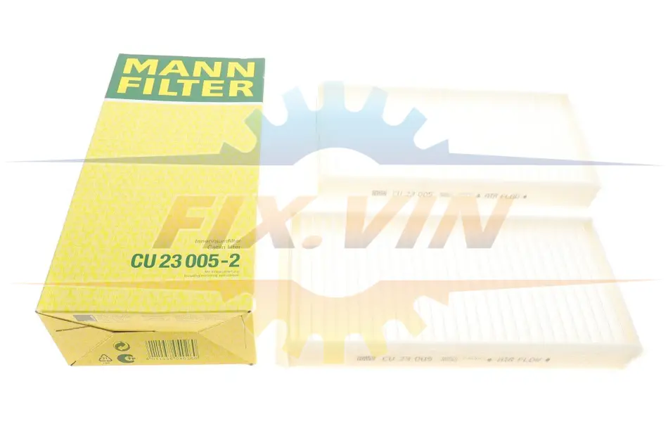Фільтр салону (к-кт) -FILTER MANN CU 23 005-2 (фото 1)