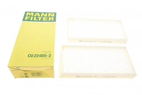 Фільтр салону (к-кт) -FILTER MANN CU 23 005-2