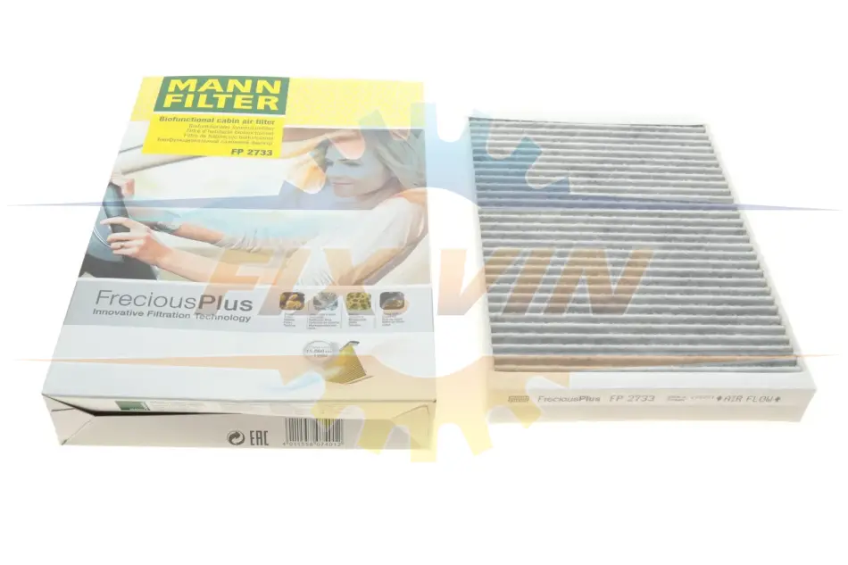 Фільтр салону Land Rover Discovery Sport 14-/Freelander 2 06-/Evoque 11-19 (вугільний/антибактеріальний) -FILTER MANN FP 2733 (фото 1)
