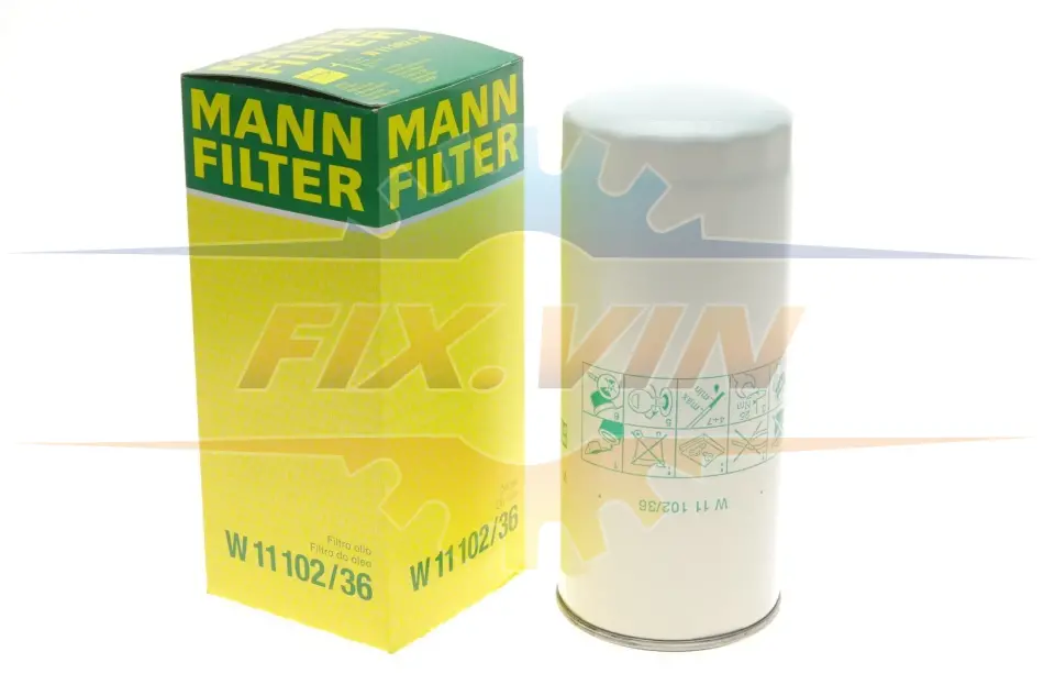 Фільтр масляний -FILTER MANN W 11 102/36 (фото 1)