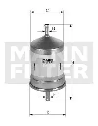 Фільтр паливний MANN WK66/1