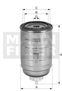 Фільтр паливний MANN WK845/5