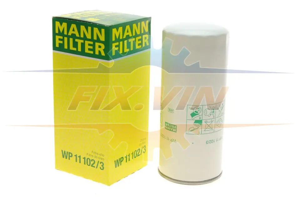 Фільтр масляний -FILTER MANN WP 11 102/3 (фото 1)
