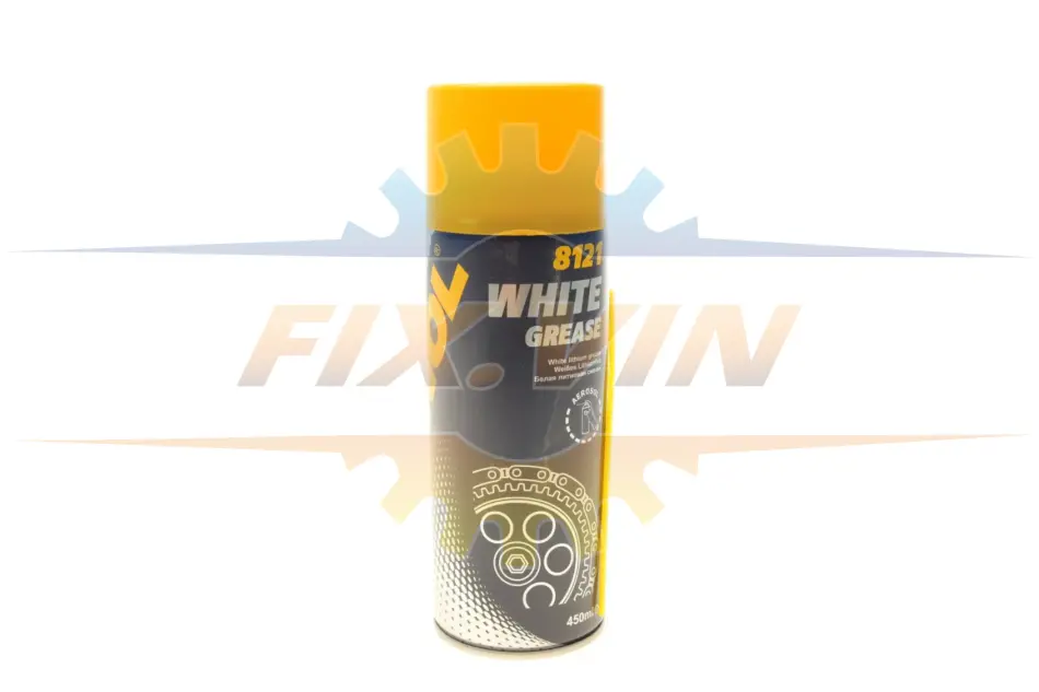 Смазка литиевая(белая)MANNOL White Grease (аэрозоль), 450мл. Mannol 8121 (фото 1)