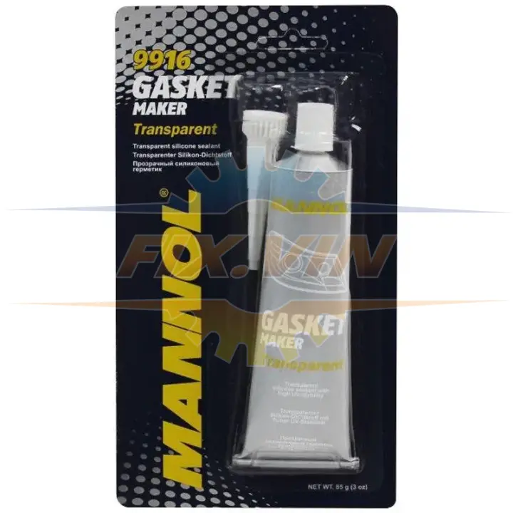 Герметик силіконовий високотемпературний MANNOL Gasket Maker Transparent(прозорий), 85г Mannol 9916 (фото 1)