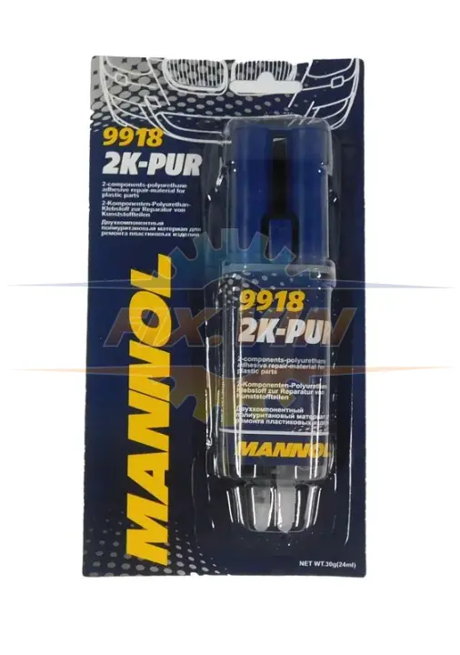 Клей двухкомпонентный универсальный MANNOL 2K-PUR, 30г. Mannol 9918 (фото 1)