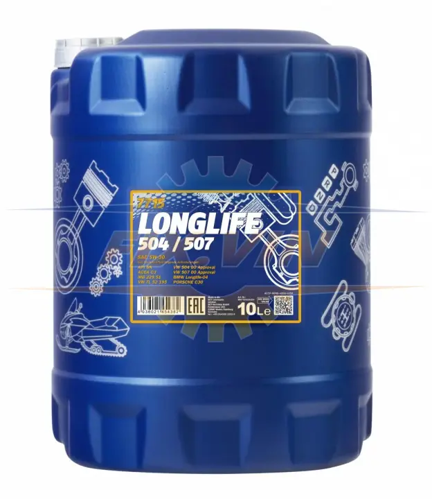 Олива моторна MANNOL Longlife 504/507 5W-30 10 л Mannol MN7715-10 (фото 1)