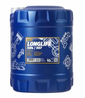 Олива моторна MANNOL Longlife 504/507 5W-30 10 л Mannol MN7715-10