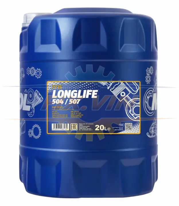 Олива моторна MANNOL Longlife 504/507 5W-30 20 л Mannol MN7715-20 (фото 1)