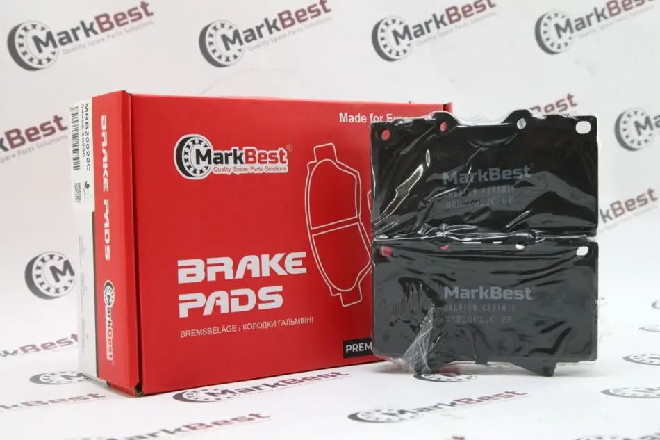 Колодки PREMIUM CERAMIC+ антискрипні пластини MarkBest MRB20022C (фото 1)