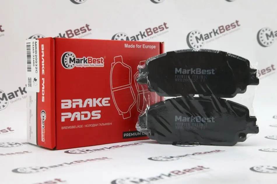 Колодки PREMIUM CERAMIC+ антискрипні пластини MarkBest MRB20032C (фото 1)