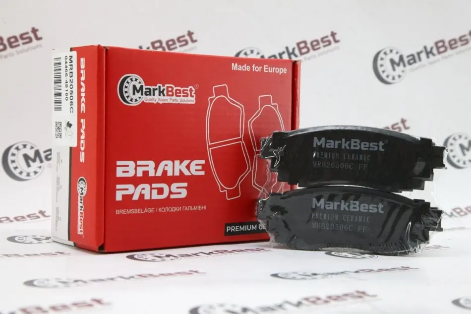 Колодки PREMIUM CERAMIC+ антискрипні пластини MarkBest MRB20506C (фото 1)