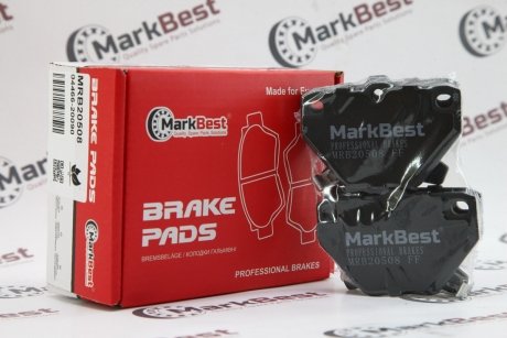 Колодки PROFESSIONAL+ антискрипн пластини MarkBest MRB20508