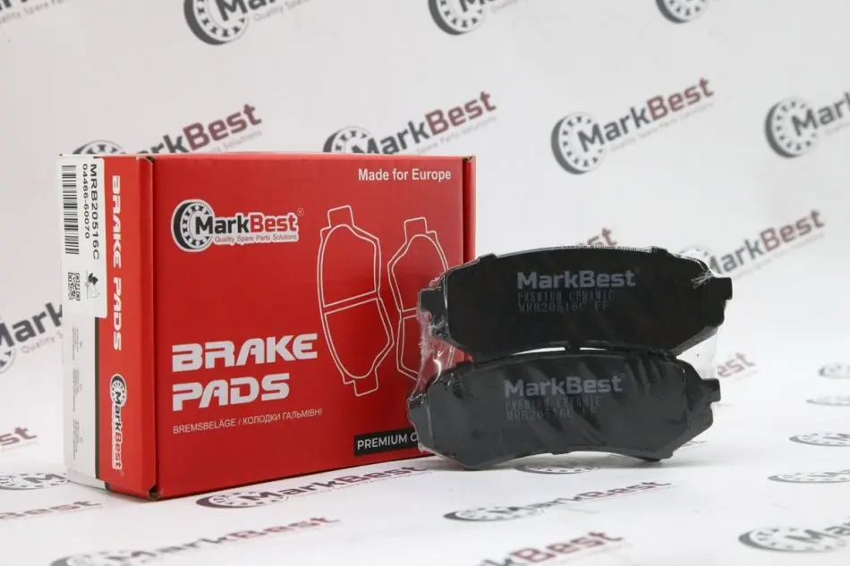 Колодки PREMIUM CERAMIC+ антискрипні пластини MarkBest MRB20516C (фото 1)