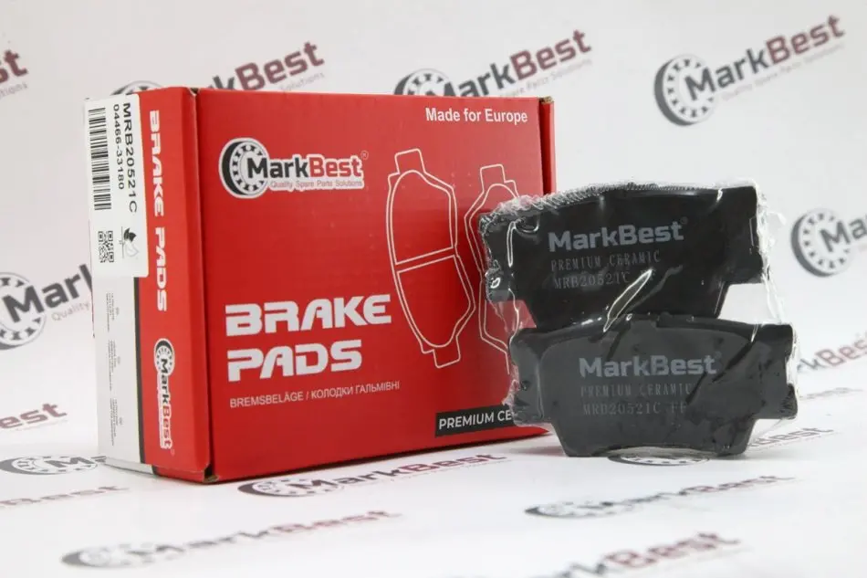 Колодки PREMIUM CERAMIC+ антискрипні пластини MarkBest MRB20521C (фото 1)