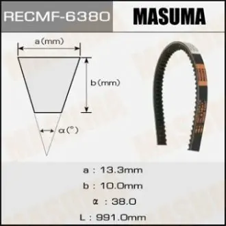 Ремінь клиновий  MASUMA 6380