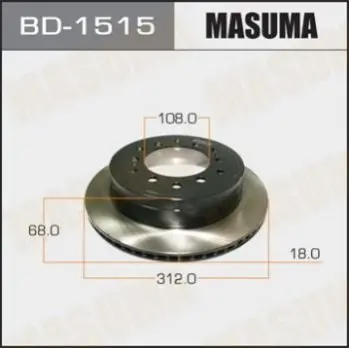 Диск гальмівний MASUMA BD1515 (фото 1)