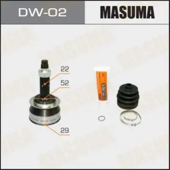 ШРУС 29x52x22 CHEVROLET AVEO (T250, T255), CHEVROLET LACETTI (J200) MASUM MASUMA DW02 (фото 1)