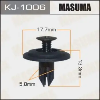 Клипса защиты порога Honda Civic (-01), CR-V (-01) (кратно 10) Masuma MASUMA KJ1006 (фото 1)