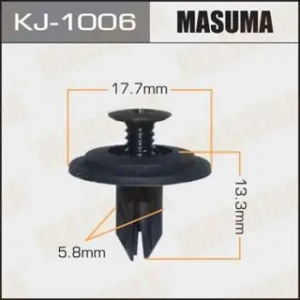 Клипса защиты порога Honda Civic (-01), CR-V (-01) (кратно 10) Masuma MASUMA KJ1006